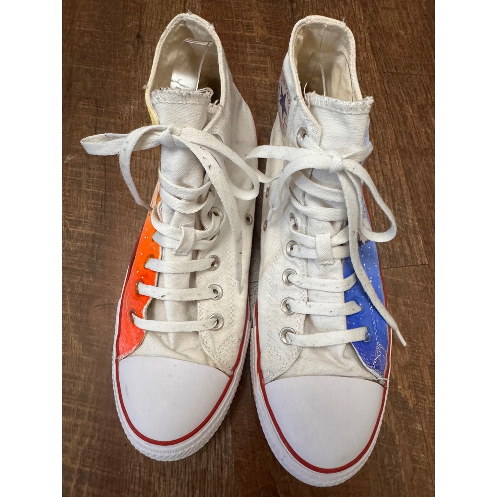 Converse Chuck Taylor High Top Custom Naruto Anime Shoes Men 8.5 Women 10.5